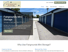 Tablet Screenshot of fairgroundsministorage.com